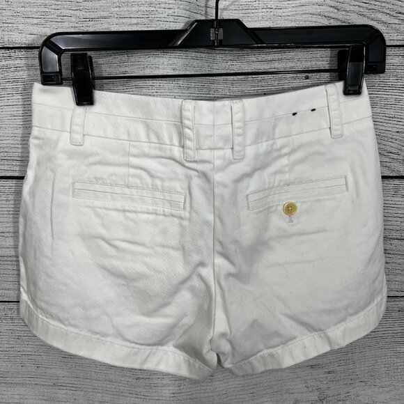 J. Crew White Chino Shorts, Size 00 - Picture 2 of 2